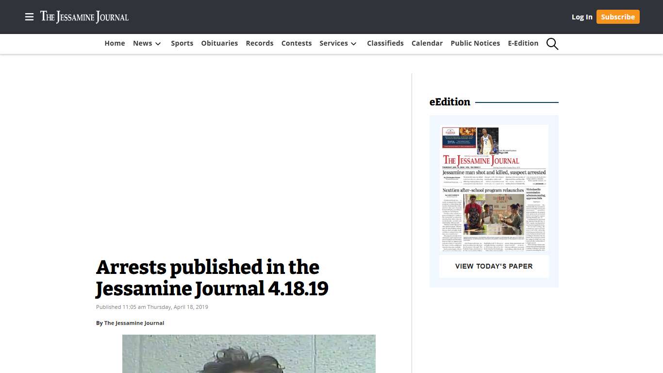 Arrests published in the Jessamine Journal 4.18.19 | Jessamine Journal